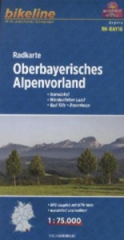 Oberbayerisches Alpenvorland Cycle Map