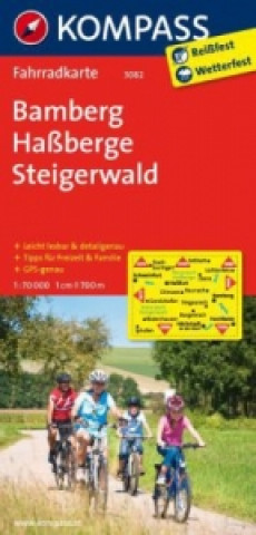 KOMPASS Fahrradkarte Bamberg - Haßberge - Steigerwald