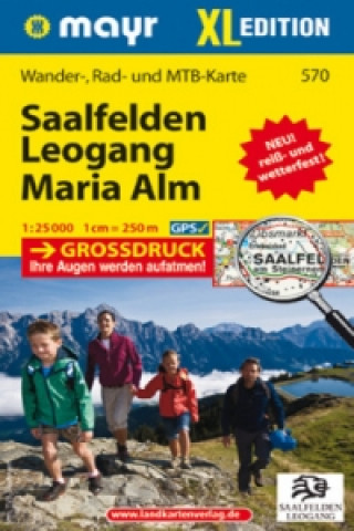 Mayr Karte Saalfelden, Leogang, Maria Alm