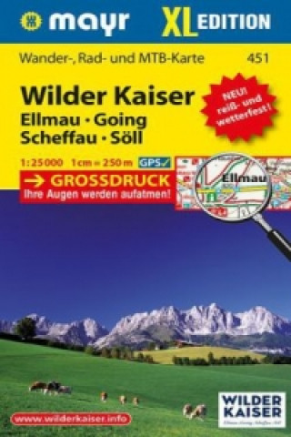 Mayr Karte Wilder Kaiser - Ellmau, Going, Scheffau, Söll