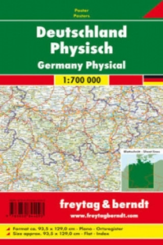 Deutschland, physisch. Germany, physical