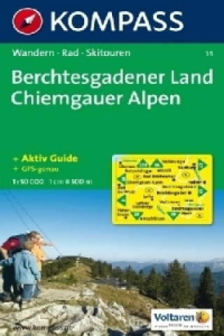 Kompass Karte Berchtesgadener Land, Chiemgauer Alpen