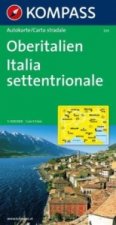 KOMPASS Autokarte Oberitalien, Italia settentrionale, Northern Italy, Italie du Nord 1:500.000