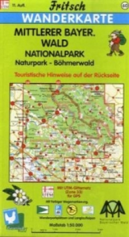 Fritsch Karte - Mittlerer Bayerischer Wald, Nationalpark