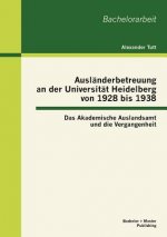Auslanderbetreuung an der Universitat Heidelberg von 1928 bis 1938
