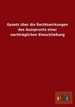 Gesetz uber die Rechtswirkungen des Ausspruchs einer nachtraglichen Eheschliessung