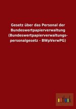 Gesetz uber das Personal der Bundeswertpapierverwaltung (Bundeswertpapierverwaltungspersonalgesetz - BWpVerwPG)