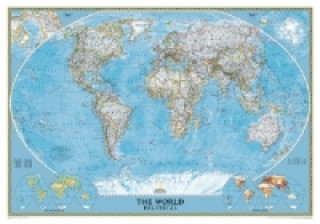 Classic World Map, Political, deutsch, Planokarte