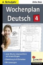 Wochenplan Deutsch, 4. Schuljahr