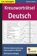 Kreuzworträtsel Deutsch, 3.-4. Schuljahr
