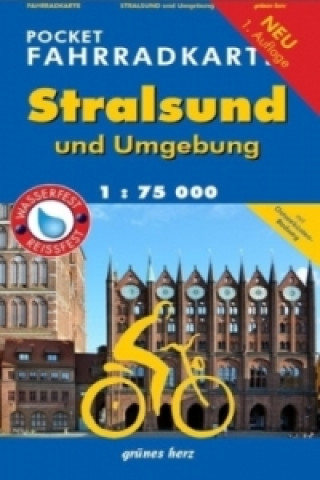 Pocket-Fahrradkarte Stralsund und Umgebung; .