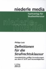 Definitionen für die Strafrechtsklausur - 2021