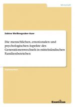 menschlichen, emotionalen und psychologischen Aspekte des Generationenwechsels in mittelstandischen Familienbetrieben