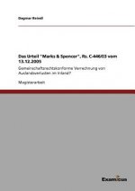 Urteil Marks & Spencer, Rs. C-446/03 vom 13.12.2005