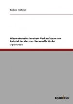 Wissenstransfer in einem Verkaufsteam am Beispiel der Getzner Werkstoffe GmbH