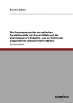 Konsequenzen des europaischen Parallelhandels mit Arzneimitteln auf die pharmazeutische Industrie - aus der Sicht eines ausgewahlten Arzneimittelherst