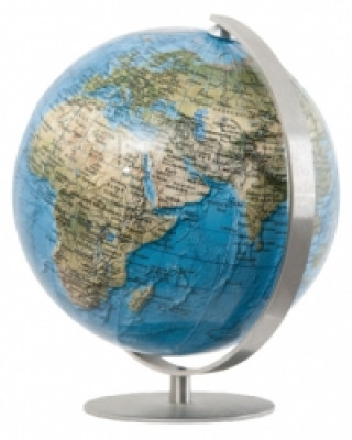 DUORAMA Mini Globus, Fuß u. Meridian Edelstahl