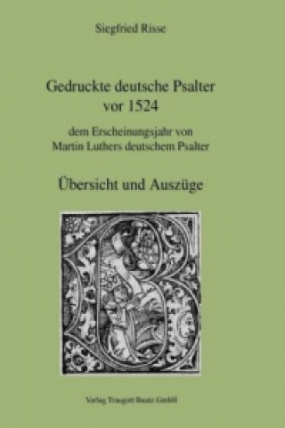 Gedruckte deutsche Psalter vor 1524