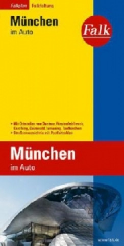 Falk Plan Stadtplan München im Auto mit Ortsteilen von Dachau