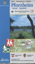 Topographische Freizeitkarte Baden-Württemberg Pforzheim