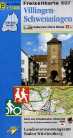 Topographische Freizeitkarte Baden-Württemberg Villingen-Schwenningen
