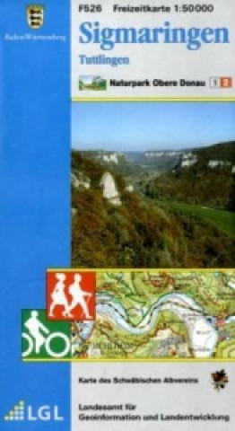 Topographische Freizeitkarte Baden-Württemberg Sigmaringen, Tuttlingen