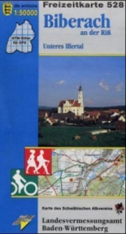 Topographische Freizeitkarte Baden-Württemberg Biberach an der Riß