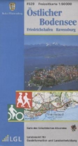Topographische Freizeitkarte Baden-Württemberg Östlicher Bodensee