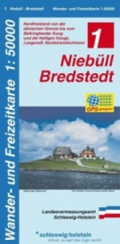 Wander- und Freizeitkarte Niebüll-Bredstedt