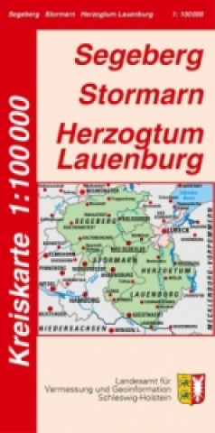 Kreiskarte Schleswig-Holstein Segeberg, Stormarn und Herzogtum Lauenburg