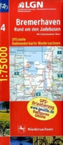 LGN Radwanderkarte Niedersachsen - Bremerhaven, Rund um den Jadebusen