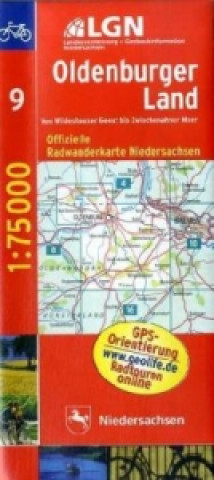 LGN Radwanderkarte Niedersachsen - Oldenburger Land