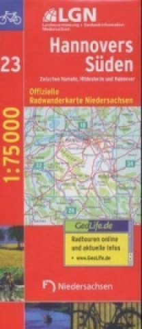 LGN Radwanderkarte Niedersachsen - Hannovers Süden