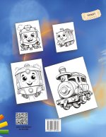 Train Coloring Book for Boys