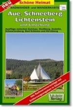 Radwander- und Wanderkarte Aue - Bad Schlema, Schneeberg, Zwönitz und Umgebung
