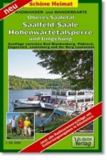 Radwander- und Wanderkarte Oberes Saaletal, Saalfeld/Saale, Hohenwarte-Stausee und Umgebung