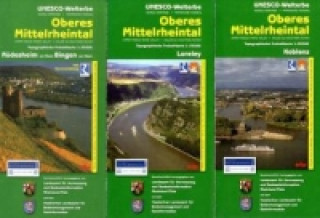 Topographische Freizeitkarte Rheinland-Pfalz Oberes Mittelrheintal, 3 Bl.. Upper Middle Rhine Valley / Vallee du Haut-Rhin Moyen