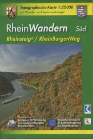 Topographische Karte Rheinland-Pfalz RheinWandern Süd