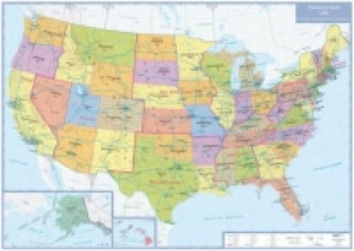 Busche Map Politische Karte USA, plano