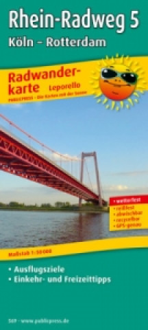 Rhein Radweg 5 Cologne - Rotterdam bicycle map