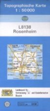 Topographische Karte Bayern Rosenheim