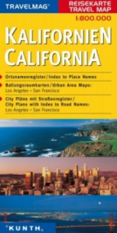 Travelmag Reisekarte Kalifornien. Calofornia