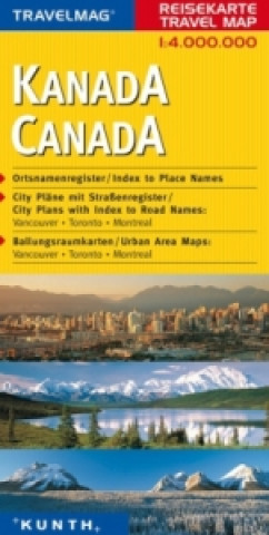 Travelmag Reisekarte Kanada. Canada