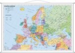 Stiefel Wandkarte Kleinformat Staaten Europas, mit Metallstäben