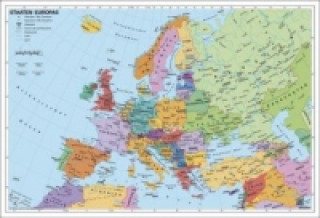 Stiefel Wandkarte Kleinformat Staaten Europas, Wandkarte, ohne Metallstäbe