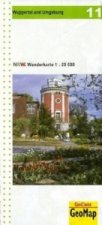 Wanderkarte Nordrhein-Westfalen Wuppertal und Umgebung