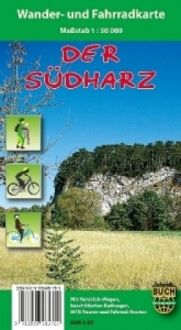 Der Südharz, Wander- und Fahrradkarte