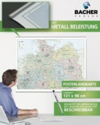 Kastanea ORGA-Karte Norddeutschland, 1:500 000, Papierkarte gerollt, folienbeschichtet und beleistet