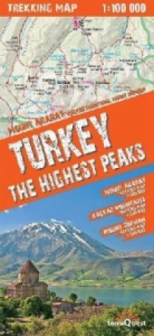 terraQuest Trekking Map Turkey