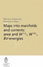 Maps into manifolds and currents: area and W1,2-, W1/2-, BV-energies